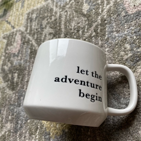 Threshold Green Color inside White Coffee Cup Let the Adventure Begin Mug - Picture 5 of 6